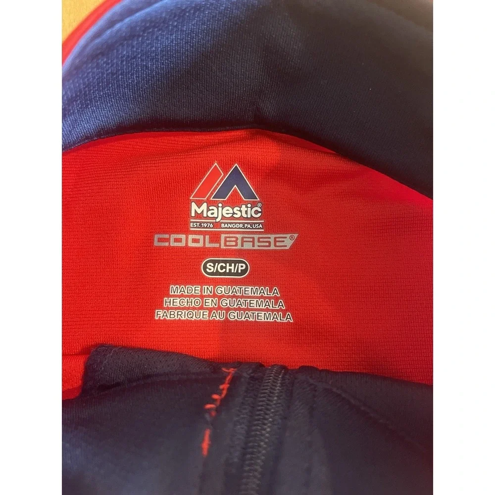 Washington Nationals Majestic Cool Base 1/4 Zip Pullover‎ Men's Size S Small